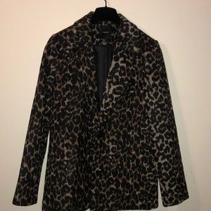 Cheetah print blazer size S